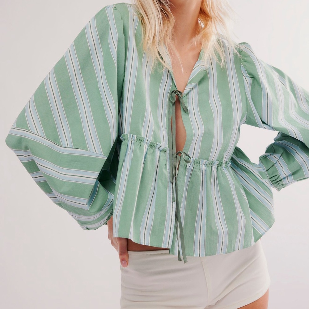 Free People Brunch Babe Blouse (XS)